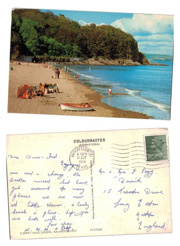 Vintage postcard coppet hall - postcard,