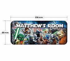 Lego Star Wars Door Plaque 2 - Personalised Childrens Bedroom Sign Boys Girls