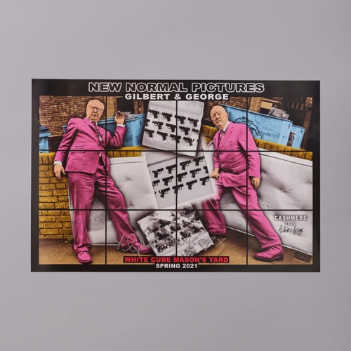 Signed gilbert george - george, 'new