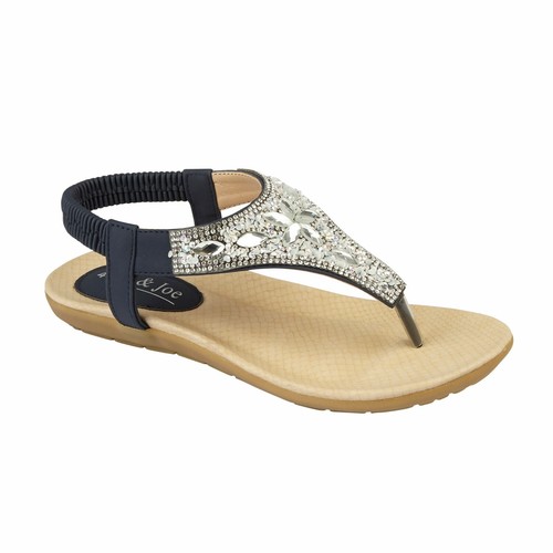 Ladies flat low wedge sandals - wedge,