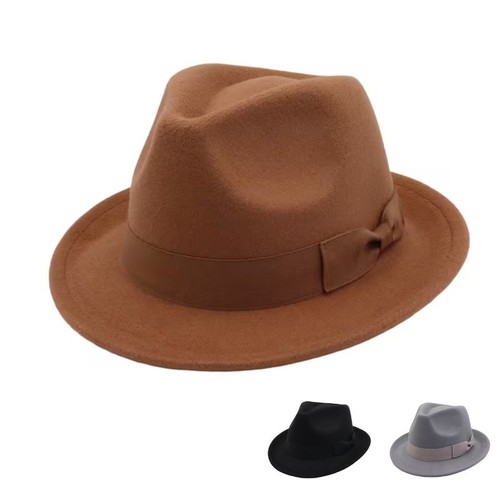 Vintage fedora hat - wide, brim