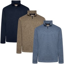 New Mens Wrangler Fleece Half