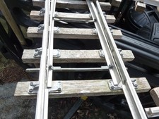 5 inch gauge turnouts, aluminium rail