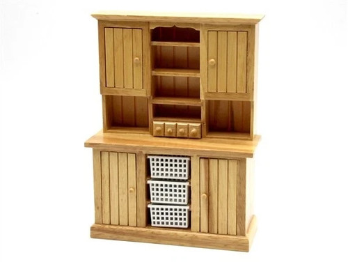 Dolls house pine dresser - dresser, &