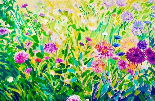 Windy dahlia garden - windy, ann