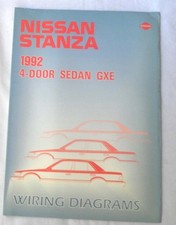 1992 NISSAN STANZA   WIRING