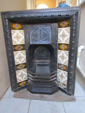 Fireplace vintage cast - vintage,