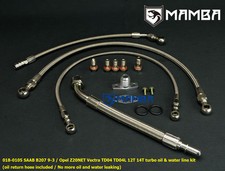 Turbo Oil & Water Line Kit Saab 9-3 AERO B207R TD04 TD04L 12T 14T Turbocharger