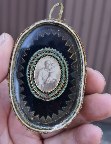 Antique religious pendant - antique,