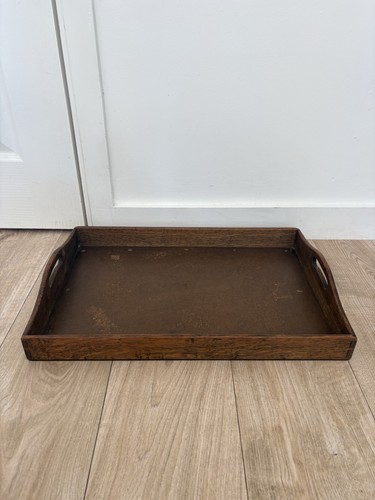 Vintage solid oak serving - solid, tray