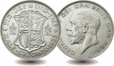 1935 George V  Silver Half Crown Coin Jubilee Year Royal Mint  Extra Fine Grade