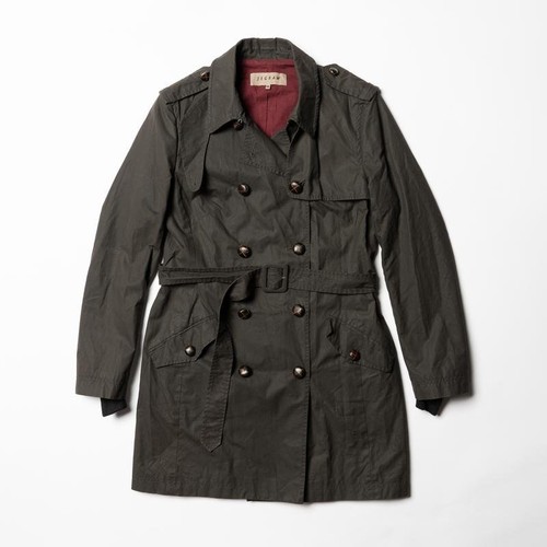 Women jigsaw trench coat - coat, brown