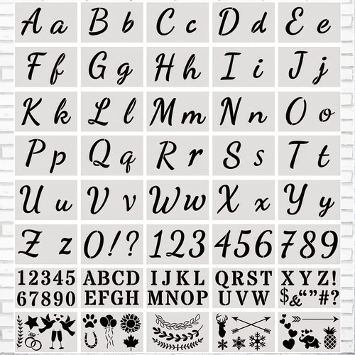 Alphabet letter stencils - alphabet,