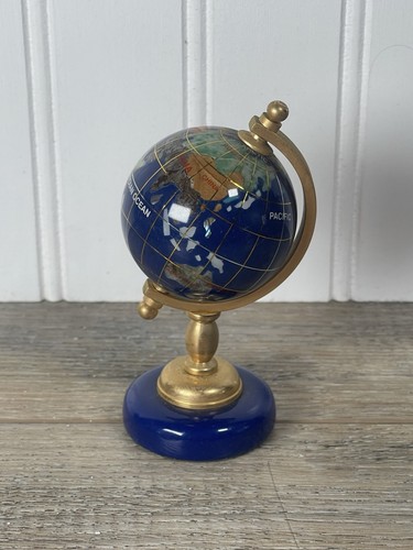 Vintage inlaid lapis rotating - inlaid,
