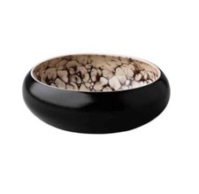 Bubble Black Satin Deep Bowl