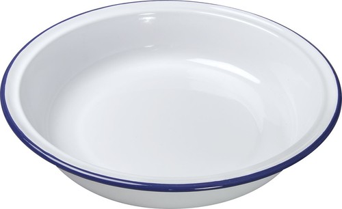 Falcon enamel round - falcon, pie
