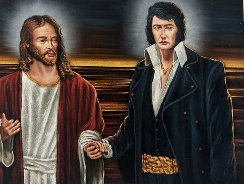Jesus christ and elvis - jesus,