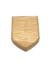 Solid Oak Shield Plaque Sign