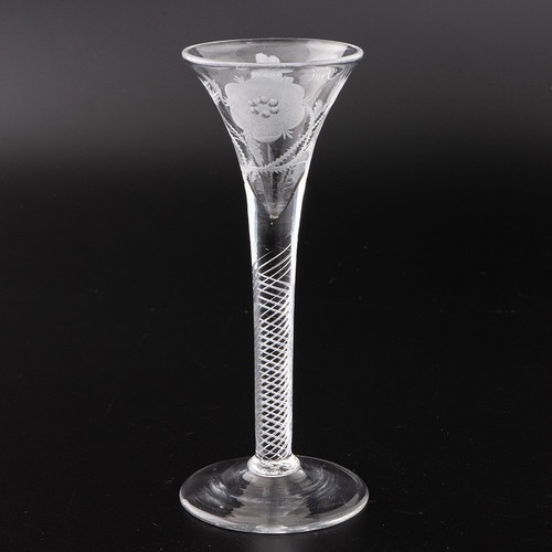 Jacobite wine glass - glass, air