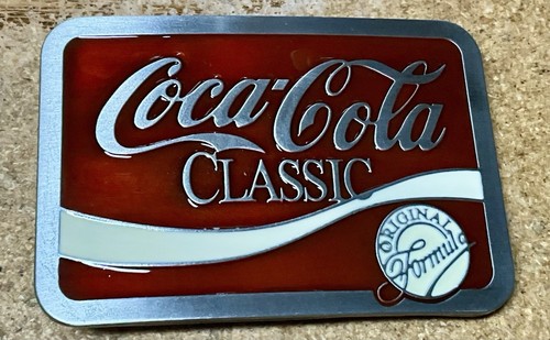 Metal belt buckle coca - metal,