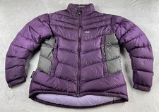 Rab Ascent Hooded Jacket Women’s 16 Uk Purple Down Fill Pertex Puffer Coat
