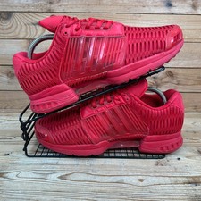 Adidas Trainers Men Size UK 9 ClimaCool 1 Triple Red Mesh Webs Casuals Mod Shoes