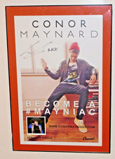 CONOR MAYNARD BECOME A #MANIAC POSTER! SIGNED! CAPITOL RECORDS! US DEBUT 11 x17"