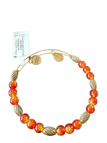 Alex and ani orange - orange, beaded