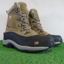 Karrimor Boots Size 7 Womens Brown Fleece Lined Leather Suede Riding Snow Winter