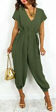 Womens Jumpsuit Ladies VNeck