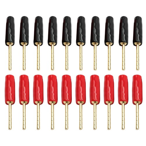 Gold plated 20x2mm banana - plated,
