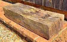 Genuine Original Reclaimed Solid Oak Beam Railway Sleeper 74cm x 26cm x 15cm