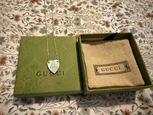 Gucci signed silver - gucci, heart