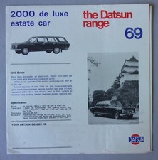 DATSUN RANGE orig 1969 UK Mkt