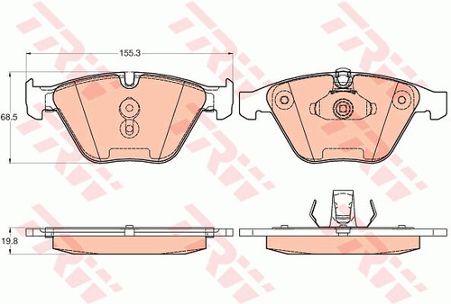 Trw gdb2021 brake pad - brake, set