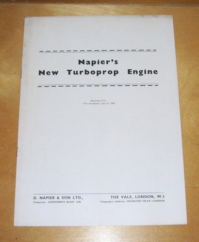Napier new turboprop - turboprop, engine