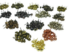 DECORATIVE UPHOLSTERY NAILS Tacks Studs Pins in 28 Colour Finishes for Furniture