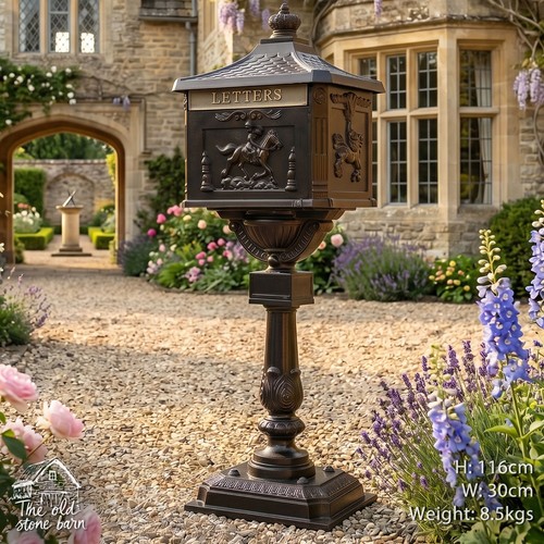 Large black post - box,