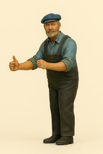 Tug Boat Captain Scale Model Figure Jager Hobby TG28