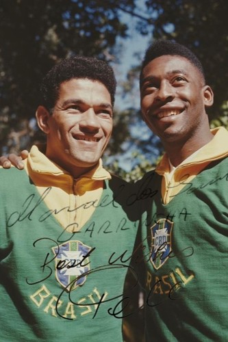 Pele garrincha brazil - &,