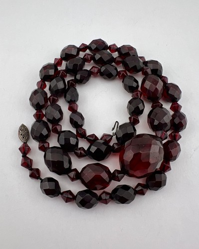Antique cherry amber bakelite - antique,