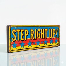 Step Right Up Sign Vintage