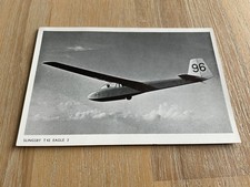 Vintage 1950s Slingsby T42 Eagle 3 Glider Aircraft Gliding Club Photo / Postcard