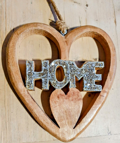 Large wooden heart - large,