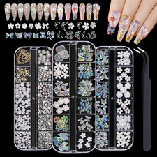 3D Nail Charms Gems Crystals