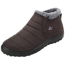 Men's Size 9.5 Winter Snow Boots Warm Plush Lining Non Slip Footwear 