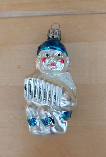Vintage glass clown accordion - clown,