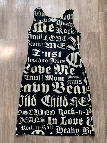 Vtg y2k moschino gothic slogan - gothic,