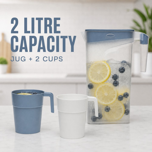Plastic fridge door jug - fridge,
