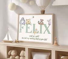 Winnie the Pooh Name Wall Art